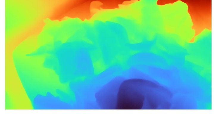 DepthAnything V3 monocular depth map